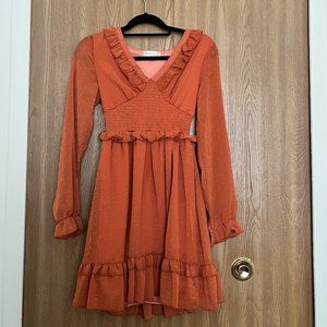 Altar'd State Rust Orange Dress